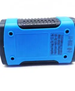 Close-up of the charger's screen and buttons, highlighting multiple charging modes for different battery types and conditions.