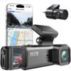 4K Dual Dash Cam with GPS | Front & Rear Car Camera | Night Vision, 24H Parking Monitor, Loop Recording - Style 3