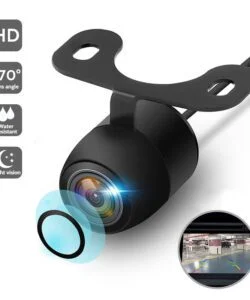 HD waterproof reversing camera with butterfly mount – front angle view