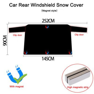 Car Rear Windshield Snow Cover