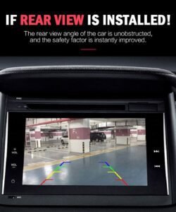 Universal 12V backup camera with night vision – rear close-up image