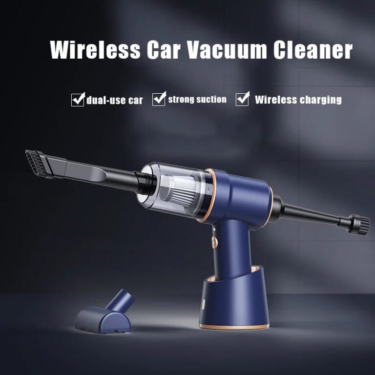 Wireless handheld vacuum cleaner with 8000mbar suction – front angle view