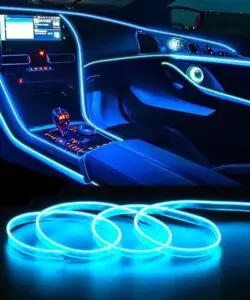 Car LED mood lighting kit with multiple USB-powered color modes
